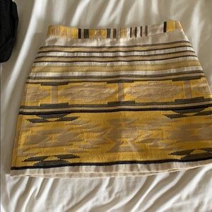 Embroidered skirt.